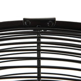 Vie Air 30-Inch Wall Mountable Oscillating Fan – 3-Speed Heavy-Duty Commercial Tuxedo Black