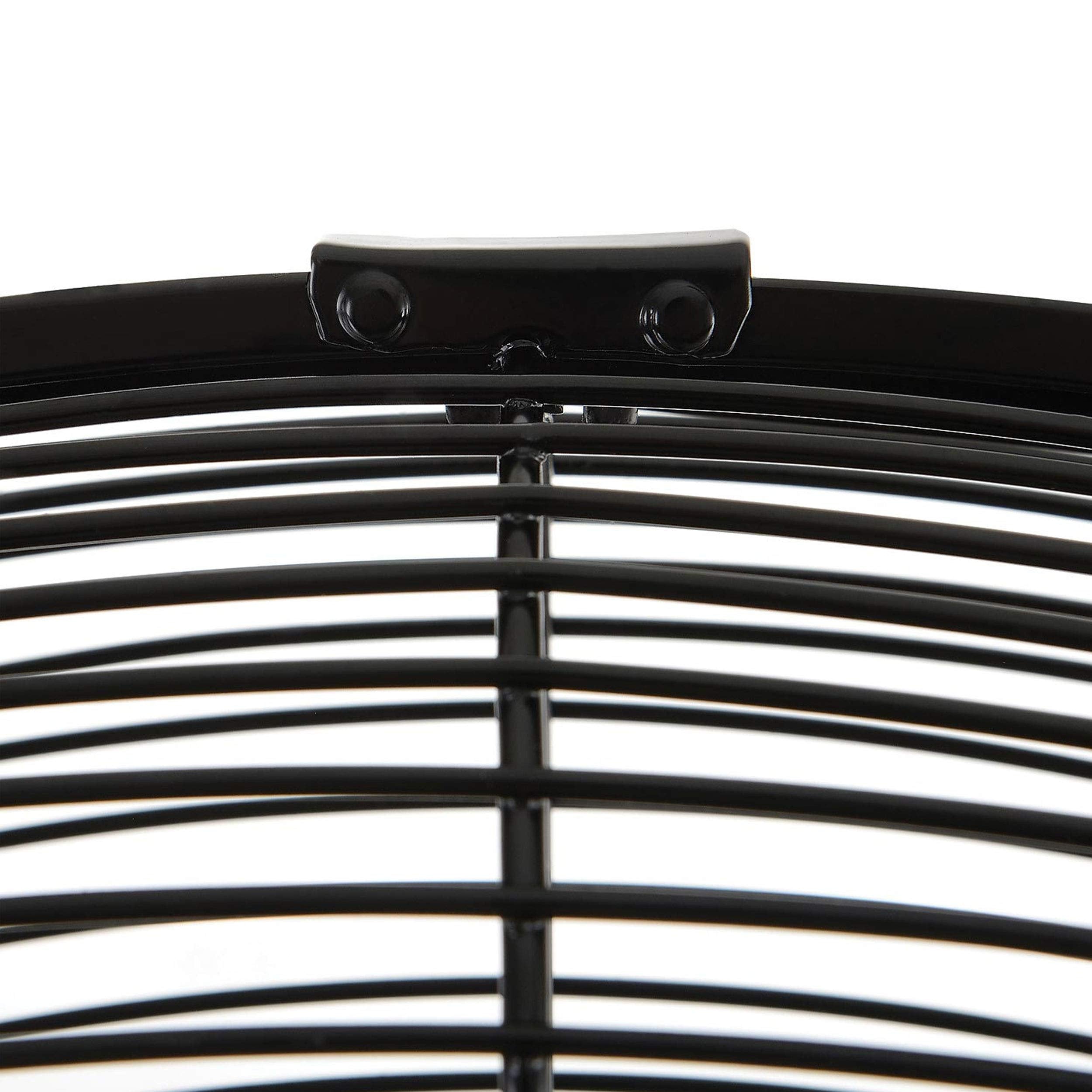 Vie Air 30-Inch Wall Mountable Oscillating Fan – 3-Speed Heavy-Duty Commercial Tuxedo Black