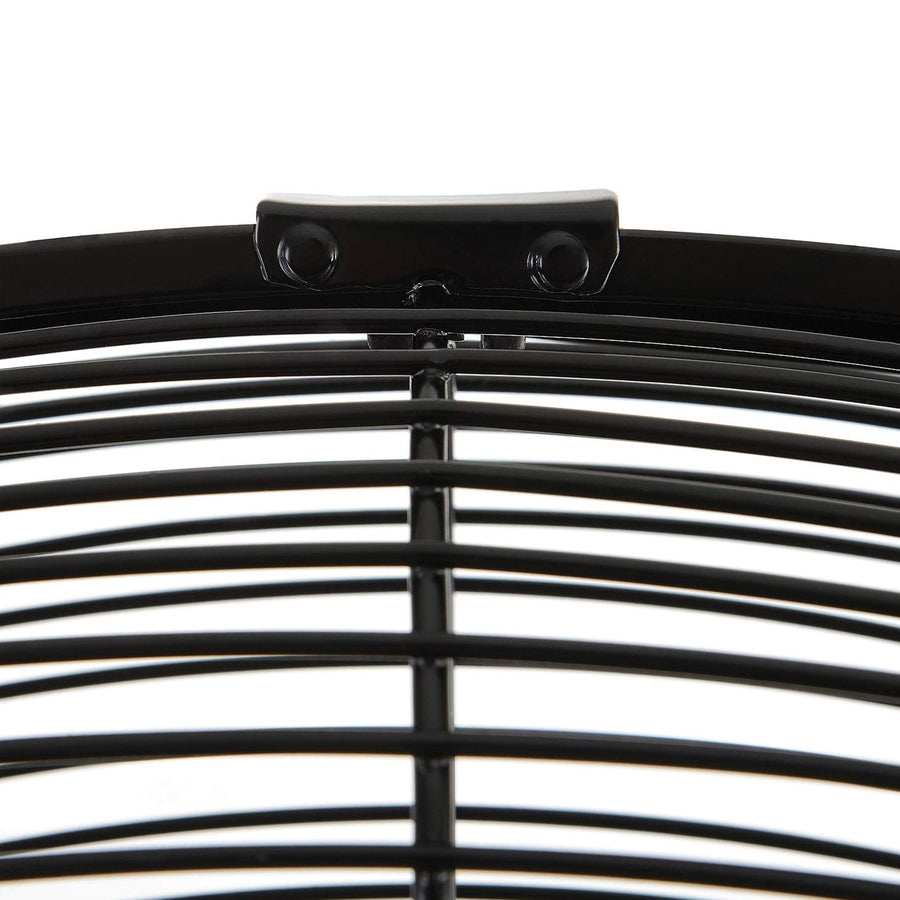 Vie Air 30-Inch Wall Mountable Oscillating Fan – 3-Speed Heavy-Duty Commercial Tuxedo Black