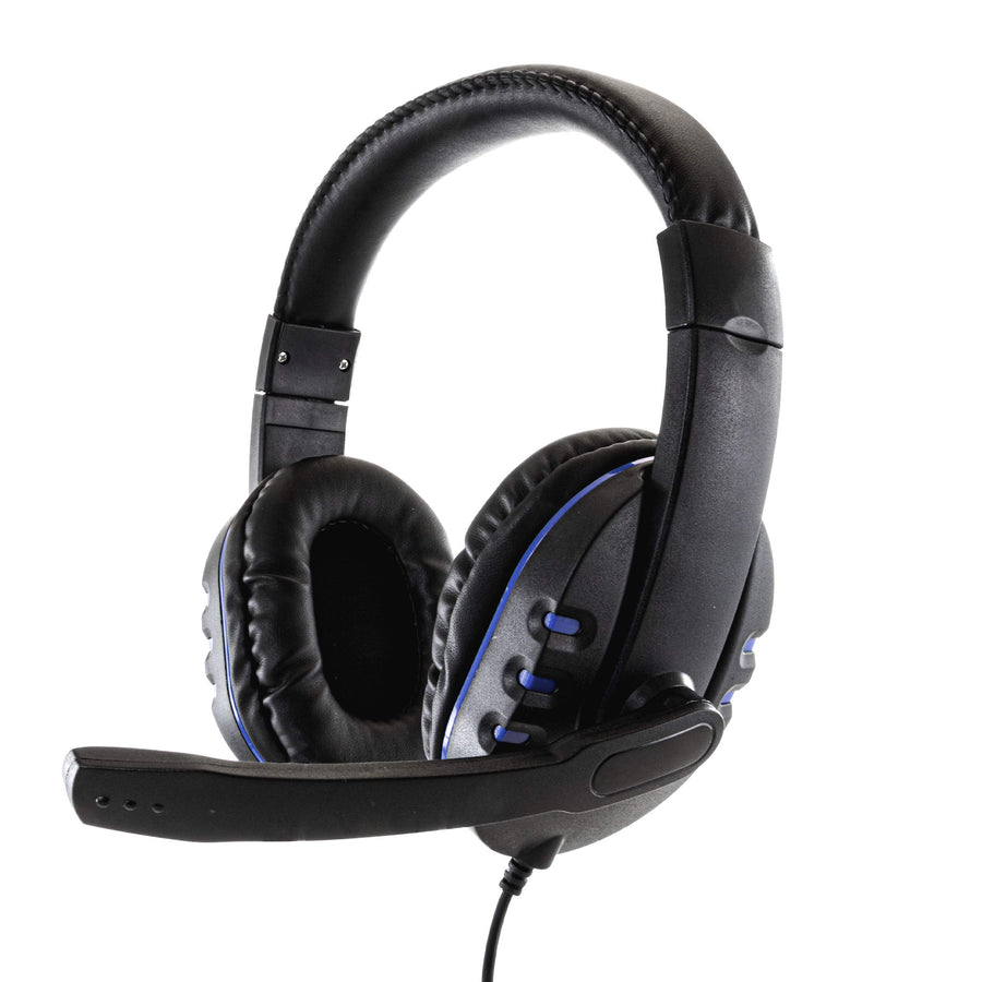 Gamefitz Wired Stereo Gaming Headset for PlayStation, Black - Lightweight