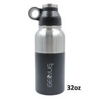 Brentwood GeoJug G-1064BL 64 oz Vacuum Insulated 18/8 Stainless Steel Water Bottle - Blue