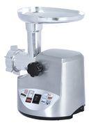 Brentwood Select MG-1800S Cast Aluminum Electric Meat Grinder & Sausage Stuffer - 1800 Peak Watts, 4 lb/min, 3 Cutting Plates