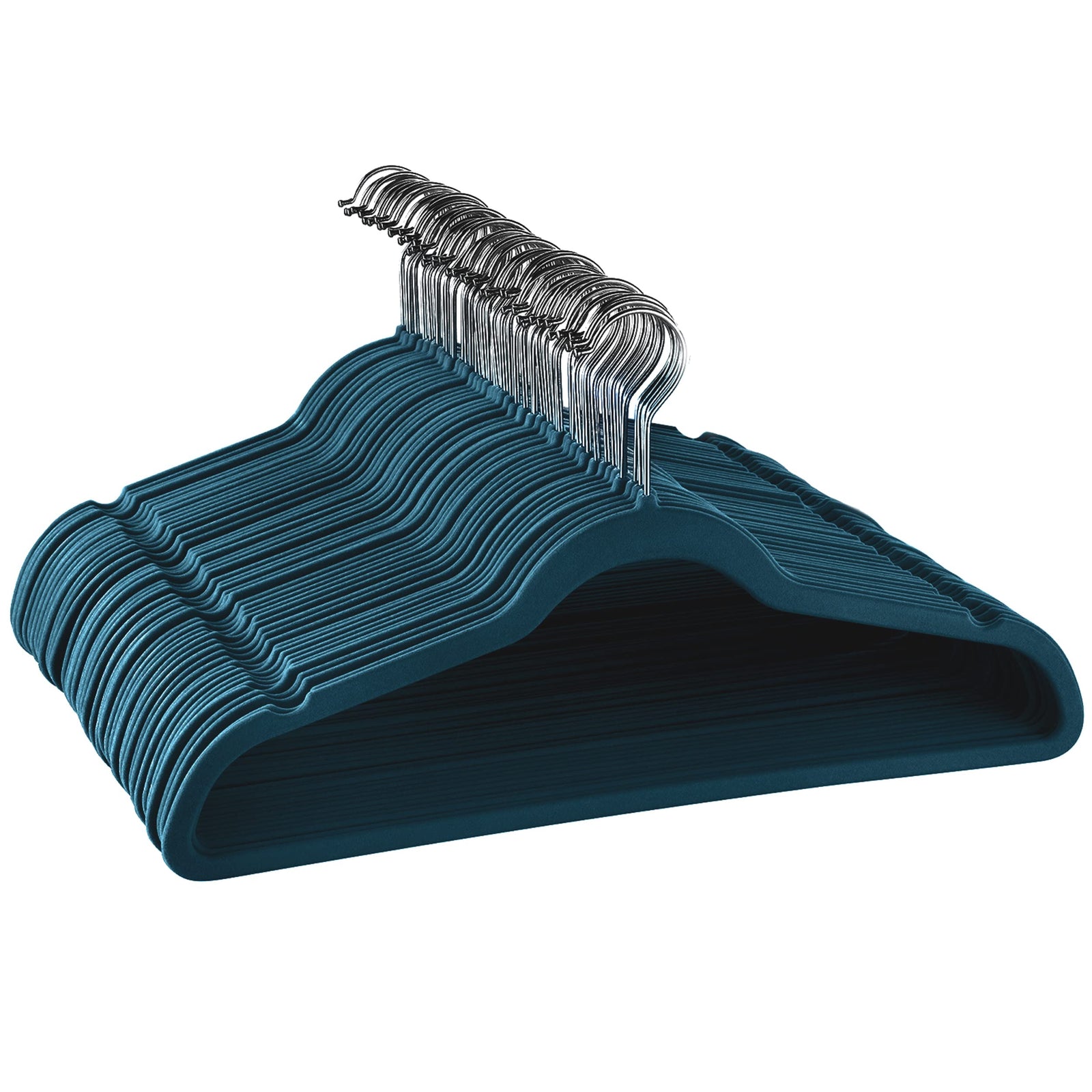 Elama flocked velvet hanger Blue