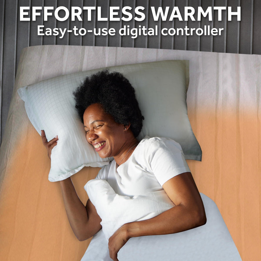 Sunbeam Wi-Fi Connected Heated Mattress Pad, Full, White