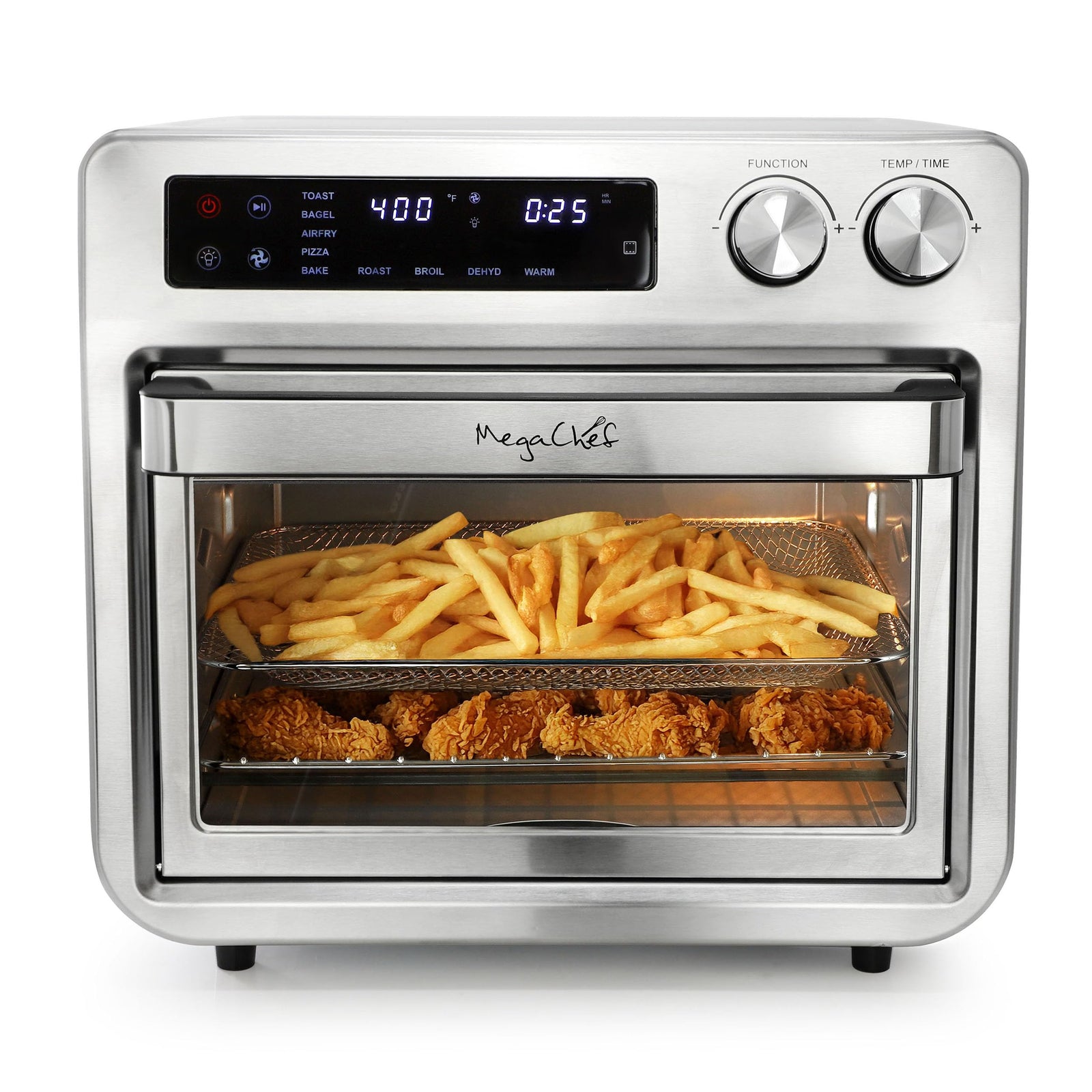 MegaChef 25-Liter Digital Air Fryer & Convection Countertop Oven