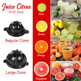 Brentwood J-28BK 200W Electric Citrus Juicer with Ergonomic Lever, Black