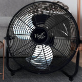Vie Air 20 Inch Industrial Metal Floor Fan, 3-Speed High-Velocity with Tilting Head, All-Metal, Black