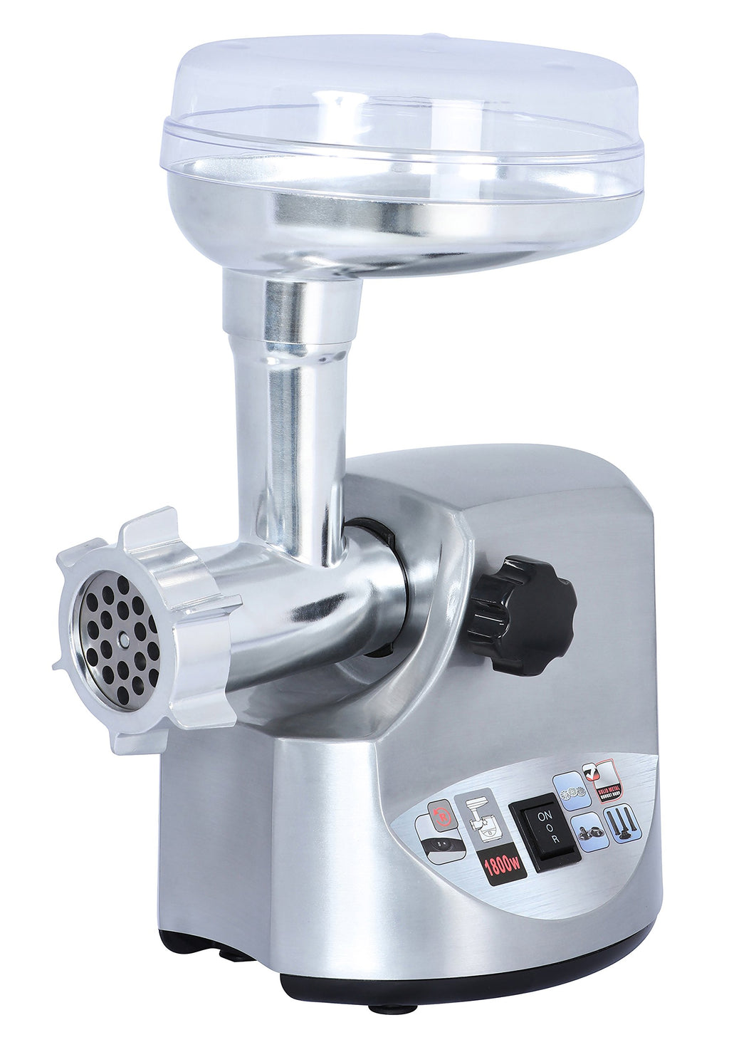 Brentwood Select MG-1800S Cast Aluminum Electric Meat Grinder & Sausage Stuffer - 1800 Peak Watts, 4 lb/min, 3 Cutting Plates