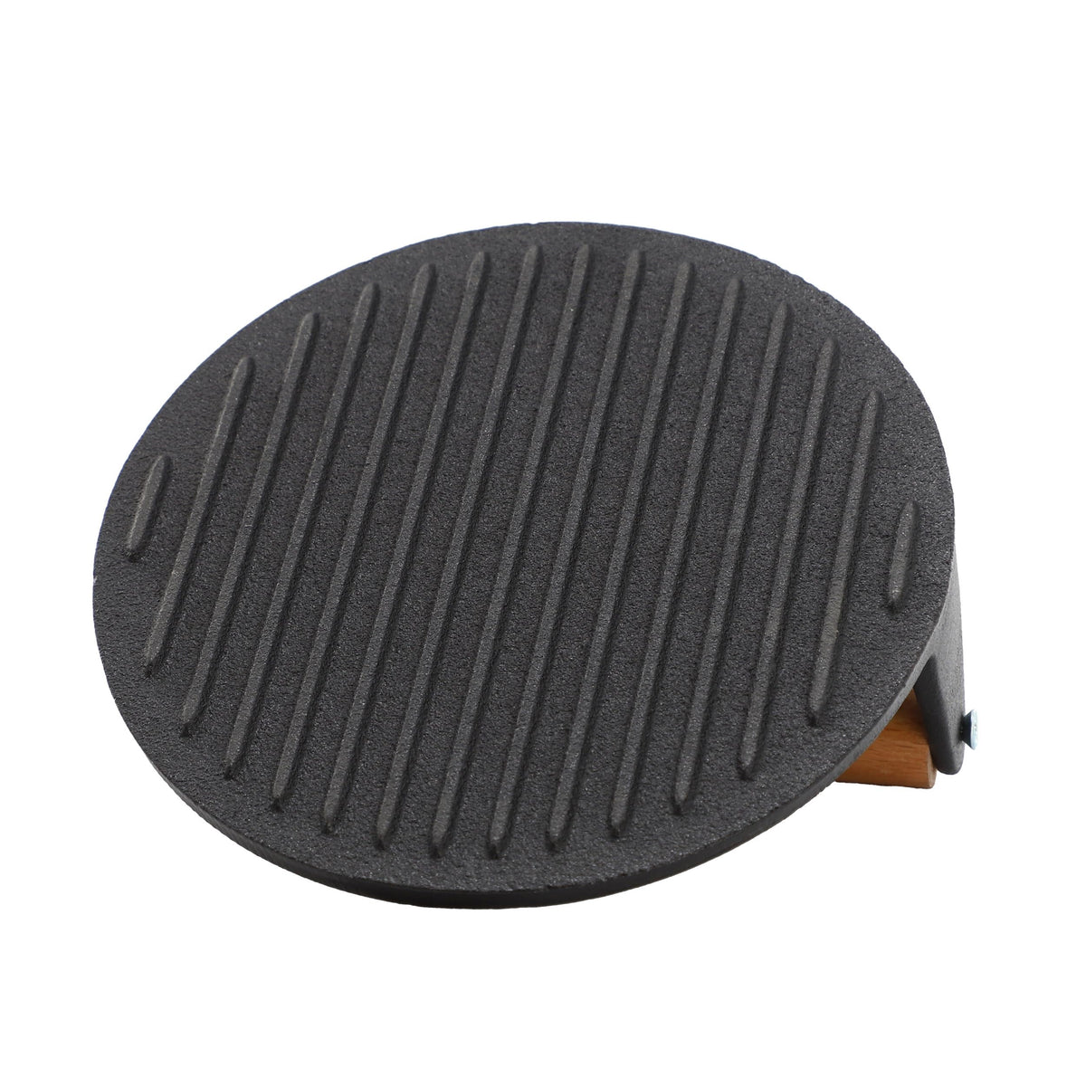 MegaChef MC-1022 7.5 Inch Round Pre-Seasoned Cast Iron Grill Press, 2.2 lb Smash Burger and Bacon Weight