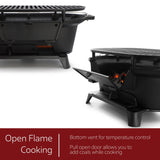 MegaChef cast iron hibachi charcoal grill product photo 3