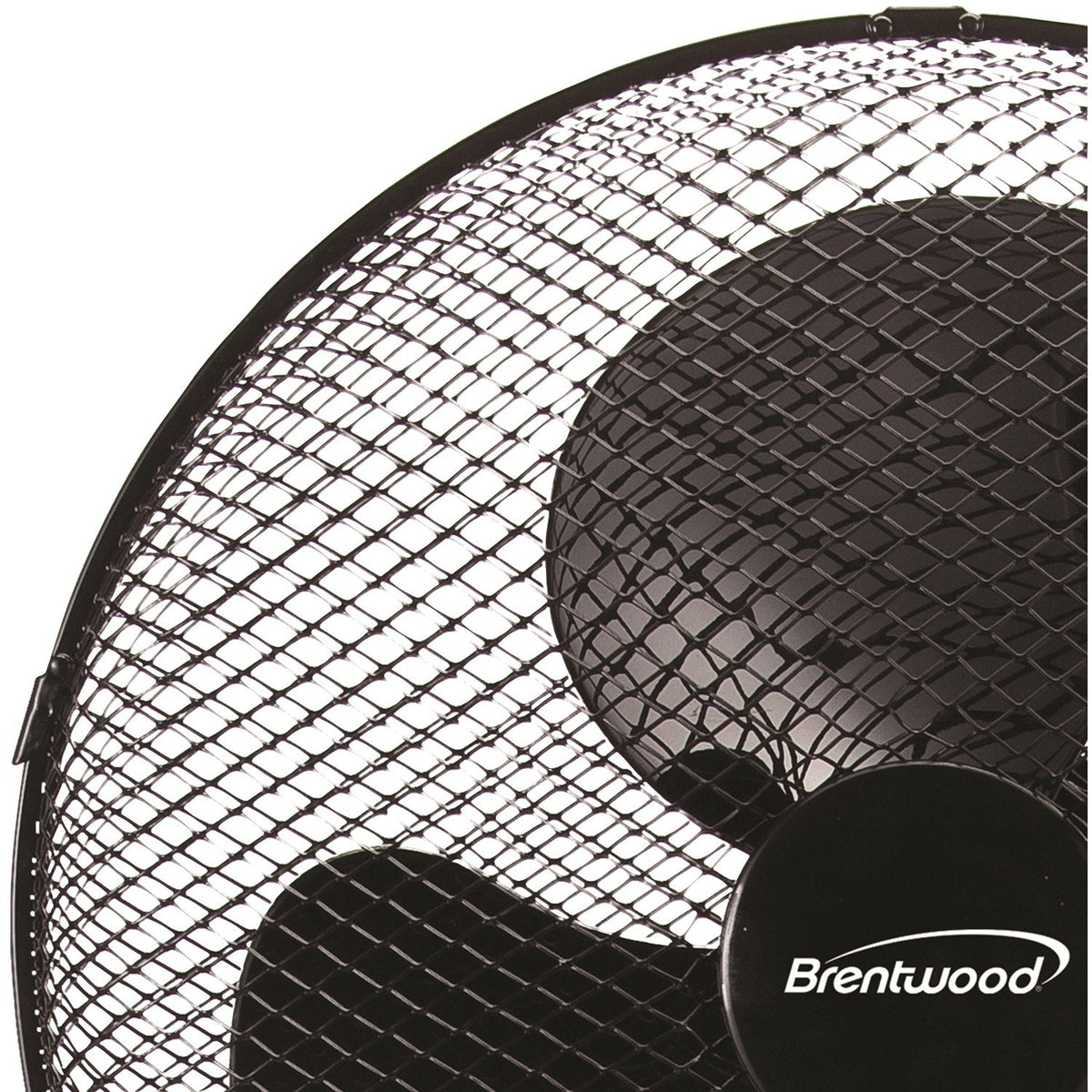 Brentwood Kool Zone F-16SMB 16 Inch 3-Speed Oscillating Stand Fan, Adjustable Height, Black