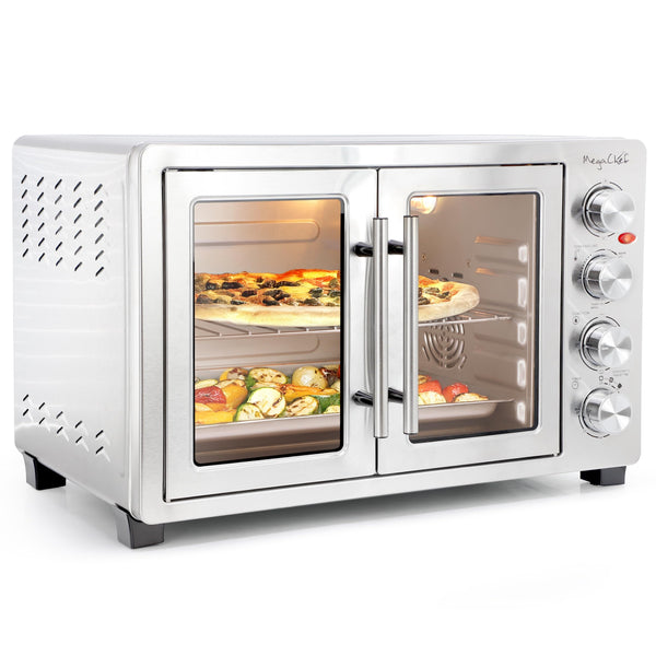 MegaChef 47-Quart French Door Rotisserie Convection Countertop Oven