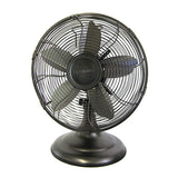 Optimus F-6212A 12-Inch 3-Speed Retro Oscillating Table Fan, Oil-Rubbed Bronze