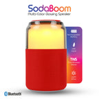 Supersonic SodaBoom SC-2335BT Multi-Color Glowing Bluetooth Speaker, Red LED