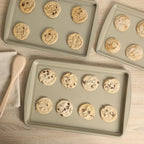 Gibson Home Lyneham 3-Piece Carbon Steel Nonstick Cookie Sheet Set – Champagne Gold, Warp-Resistant, Oven Safe to 410 Degrees