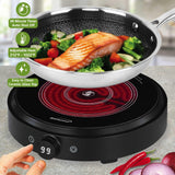 Brentwood Select TS-383DBK 10-Inch Countertop Infrared Single Burner with Digital Touch Controls, Black
