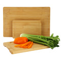 Elama 3-Piece Bamboo Wood Cutting Board Set – 9", 12" & 15" Charcuterie & Serving Trays