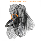 Vie Air Dual-Function 18" Wall-Mountable & Floor Fan – 3-Speed Industrial Air Circulator for Garage, Workshop, Gym & Home