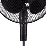 Brentwood Kool Zone F-16SMB 16 Inch 3-Speed Oscillating Stand Fan, Adjustable Height, Black