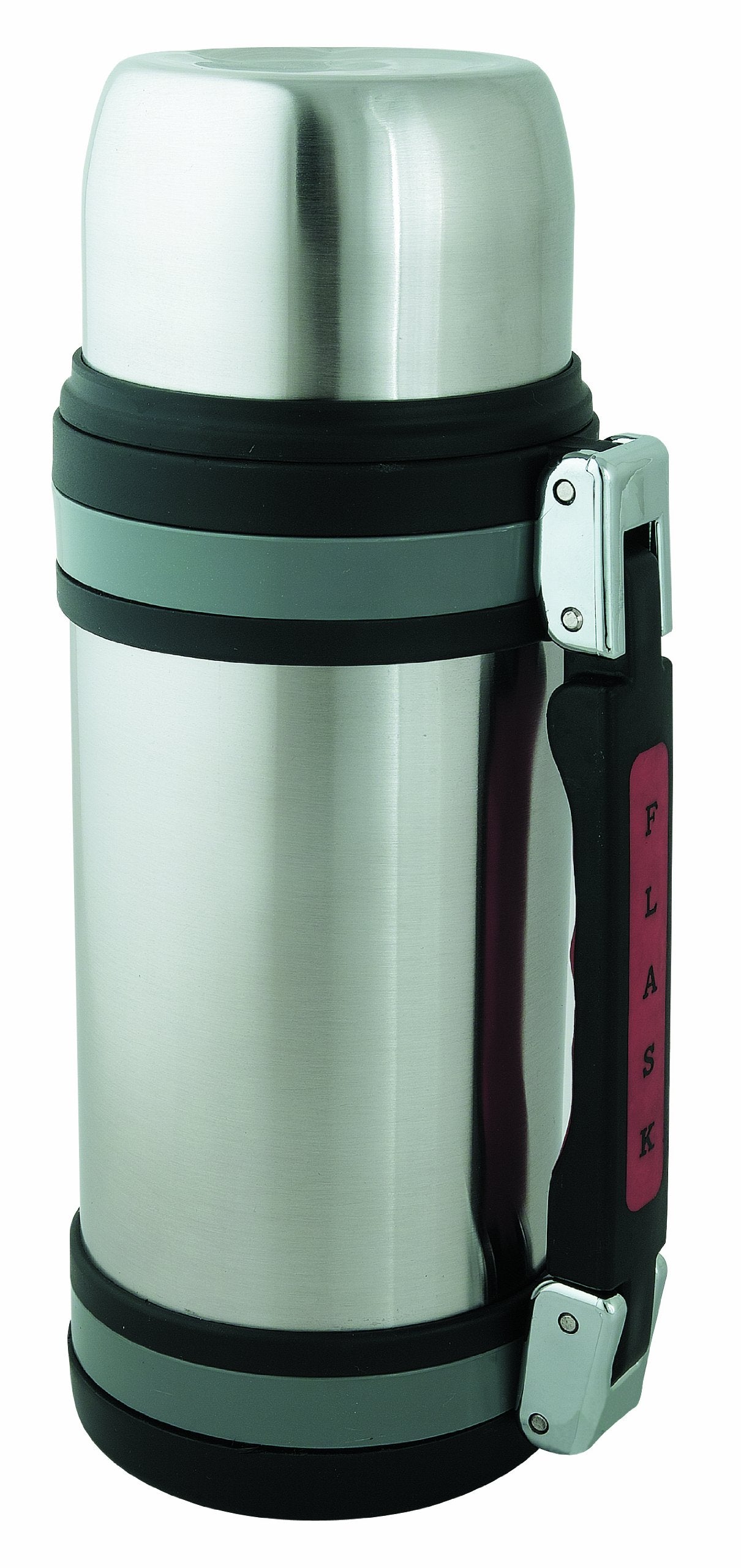 Brentwood 1.5 liter brushed stainless steel vacuum insulated bottle with handle, shoulder strap and two serving bowls