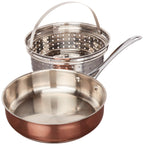 Oster Carabello 9-Piece Stainless Steel Cookware Set - Copper Finish, Induction Ready with Tempered Glass Lids