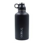 Brentwood GeoJug G-1064BK 64 oz stainless steel vacuum-insulated water bottle in black with flip-and-sip lid