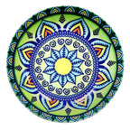 Elama Zen Green Mozaik 16-Piece Stoneware Dinnerware Set – Bohemian Mosaic | Service for 4