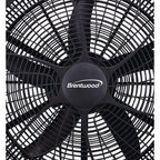 Brentwood Kool Zone F-20BKR 20 Inch High Velocity Floor Fan with 3 Speeds, Black