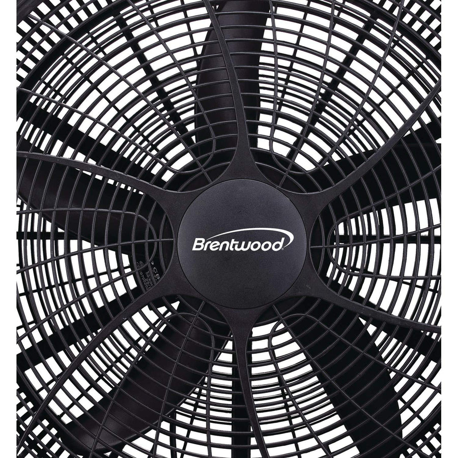 Brentwood Kool Zone F-20BKR 20 Inch High Velocity Floor Fan with 3 Speeds, Black