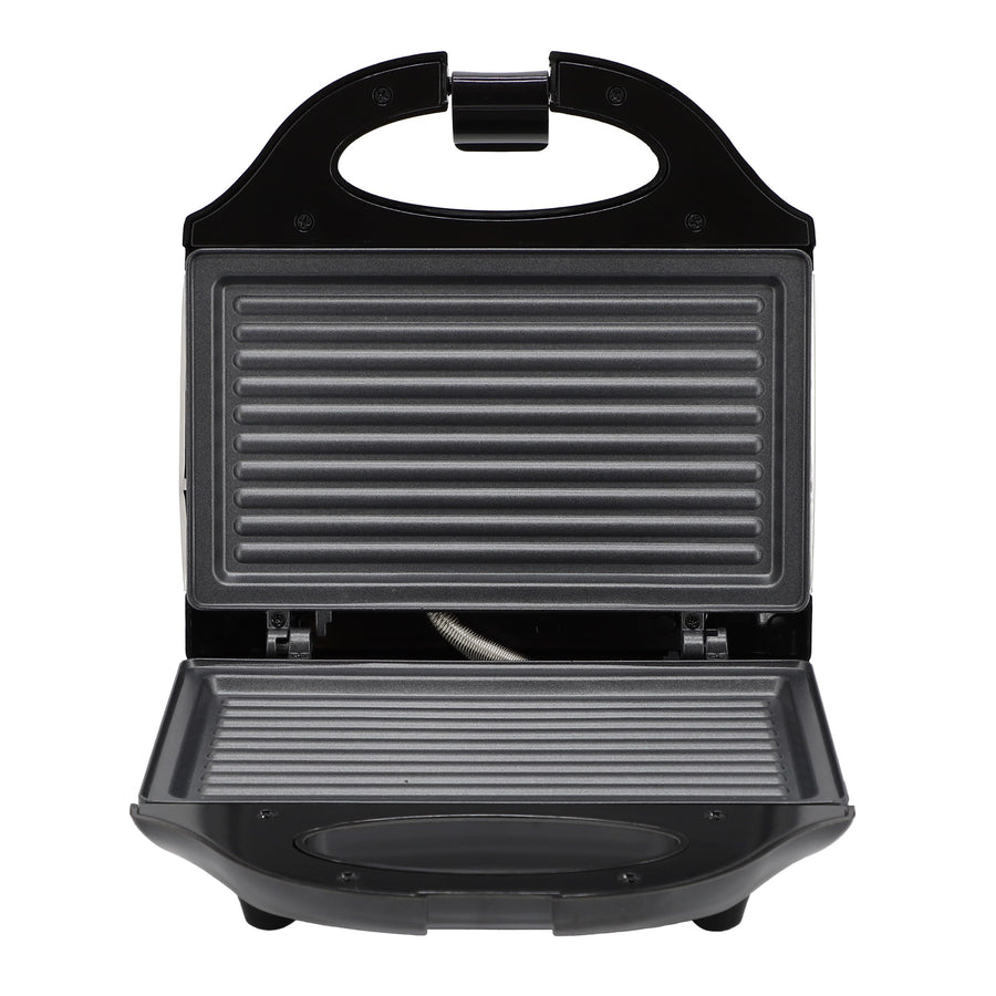 MegaChef MC-C008 750W Compact Nonstick Aluminum Panini Press with Grill Plates