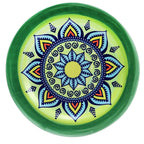 Elama Zen Green Mozaik 16-Piece Stoneware Dinnerware Set – Bohemian Mosaic | Service for 4