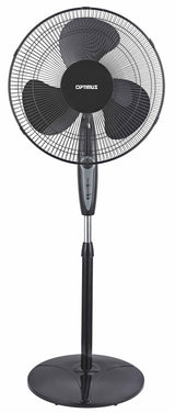 Optimus F-1672WH 16 Inch Oscillating Stand Fan with Remote, Timer & Natural Wind Mode, White