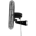 Vie Air 30-Inch Wall Mountable Oscillating Fan – 3-Speed Heavy-Duty Commercial Tuxedo Black