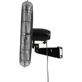 Vie Air 30-Inch Wall Mountable Oscillating Fan – 3-Speed Heavy-Duty Commercial Tuxedo Black