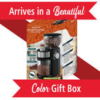 Brentwood CG-2021BK Automatic Burr Coffee Grinder - 8 oz Hopper, 18 Grind Settings, Black