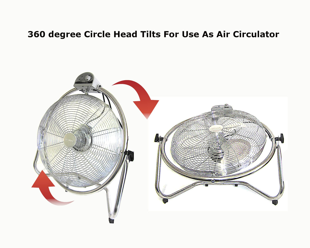 Optimus F-4208 20 in. Industrial-Grade Oscillating High-Velocity Fan
