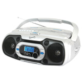 SuperSonic SC-729BT Bluetooth Portable Audio System in Silver