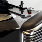 Trexonic TRX-16 Retro Bluetooth Turntable & CD Player – 3-Speed Vinyl, AM/FM Radio, USB Recording, Black