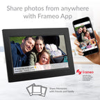 Supersonic 10-Inch Smart WiFi Digital Photo Frame with 16GB Storage, Black