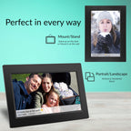 Supersonic 10-Inch Smart WiFi Digital Photo Frame with 16GB Storage, Black