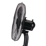 Brentwood Kool Zone F-16SMB 16 Inch 3-Speed Oscillating Stand Fan, Adjustable Height, Black