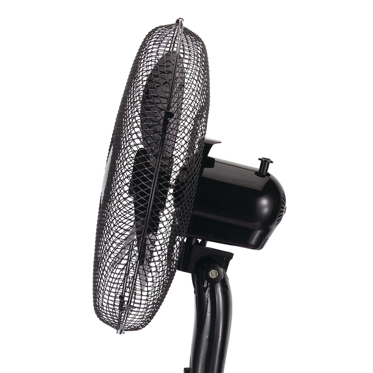 Brentwood Kool Zone F-16SMB 16 Inch 3-Speed Oscillating Stand Fan, Adjustable Height, Black