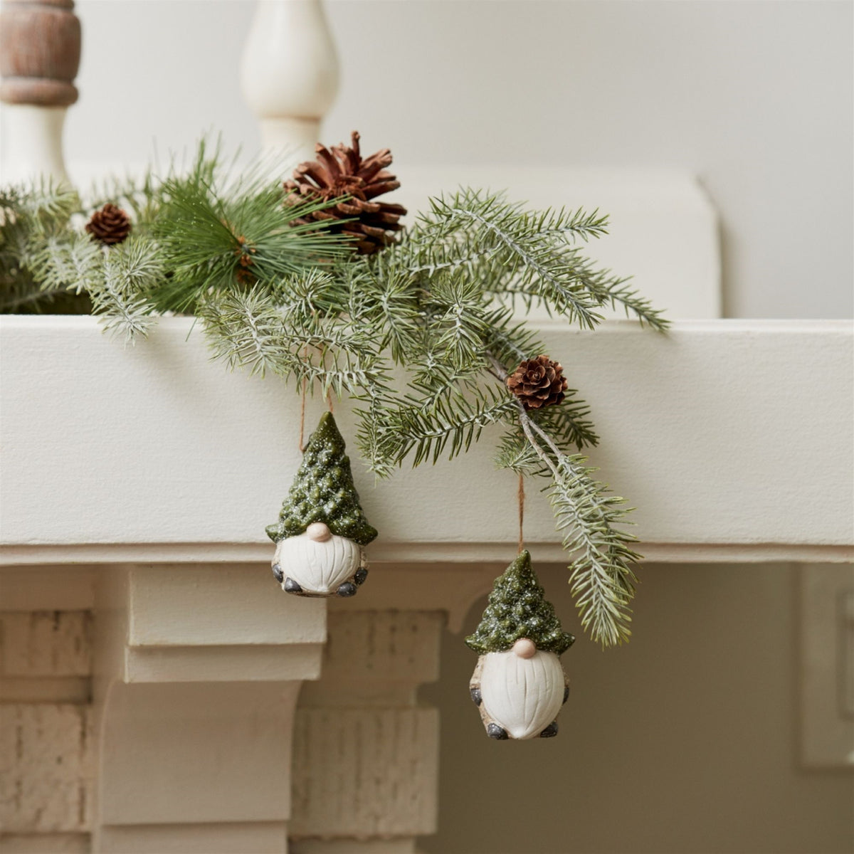 Terra Cotta Gnome Ornament Set of 6 product photo 2