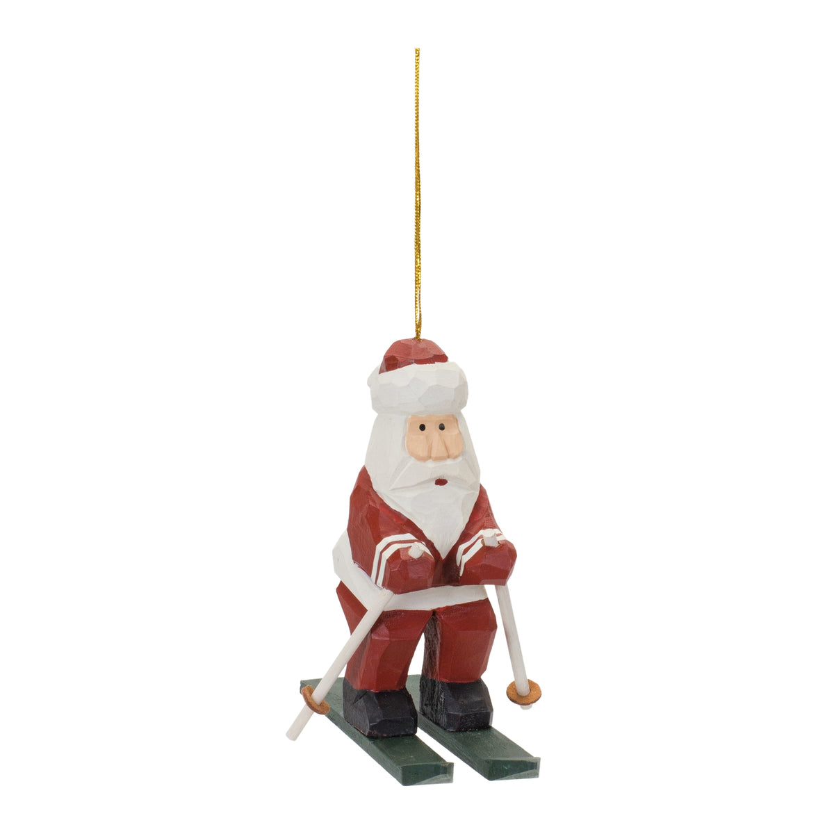 Santa on Skis Ornament Set photo 2