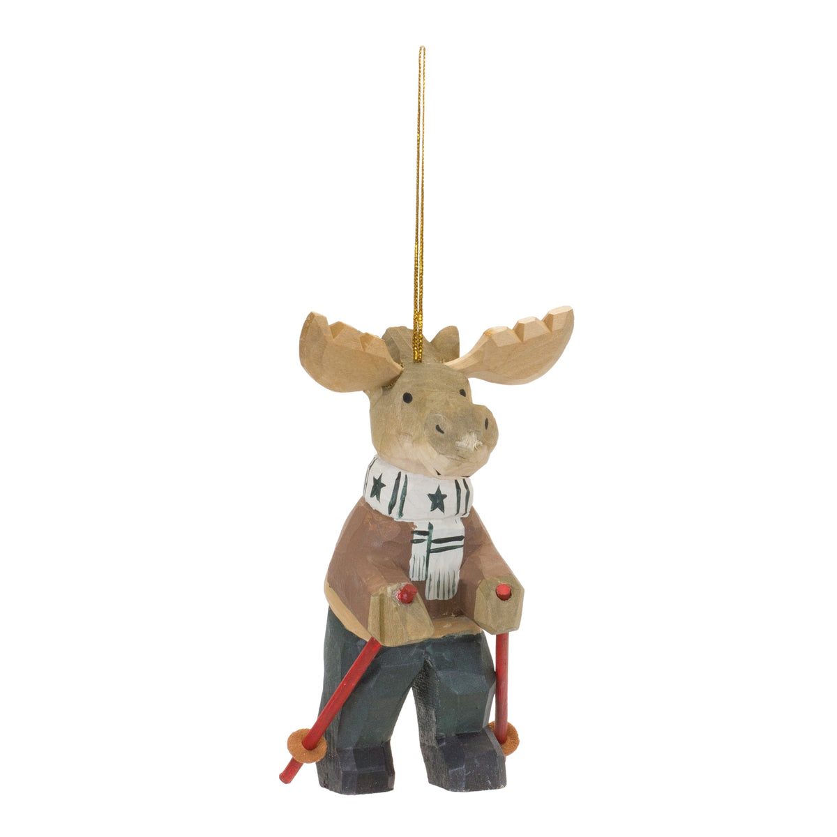 Moose on Skis Ornament Set of 6 product photo 2