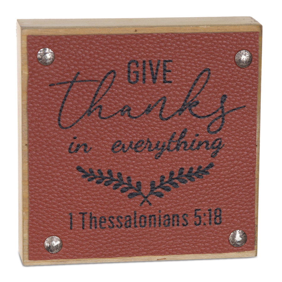 Give Thanks Harvest Sign (Set of 6)
