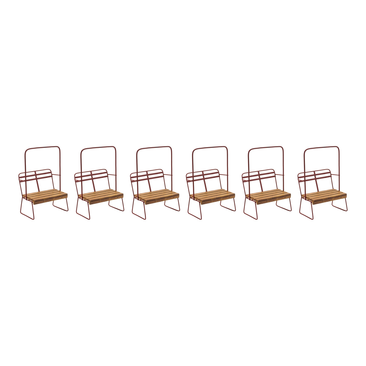 Vintage Ski Chair Lift Ornament (Set of 6)