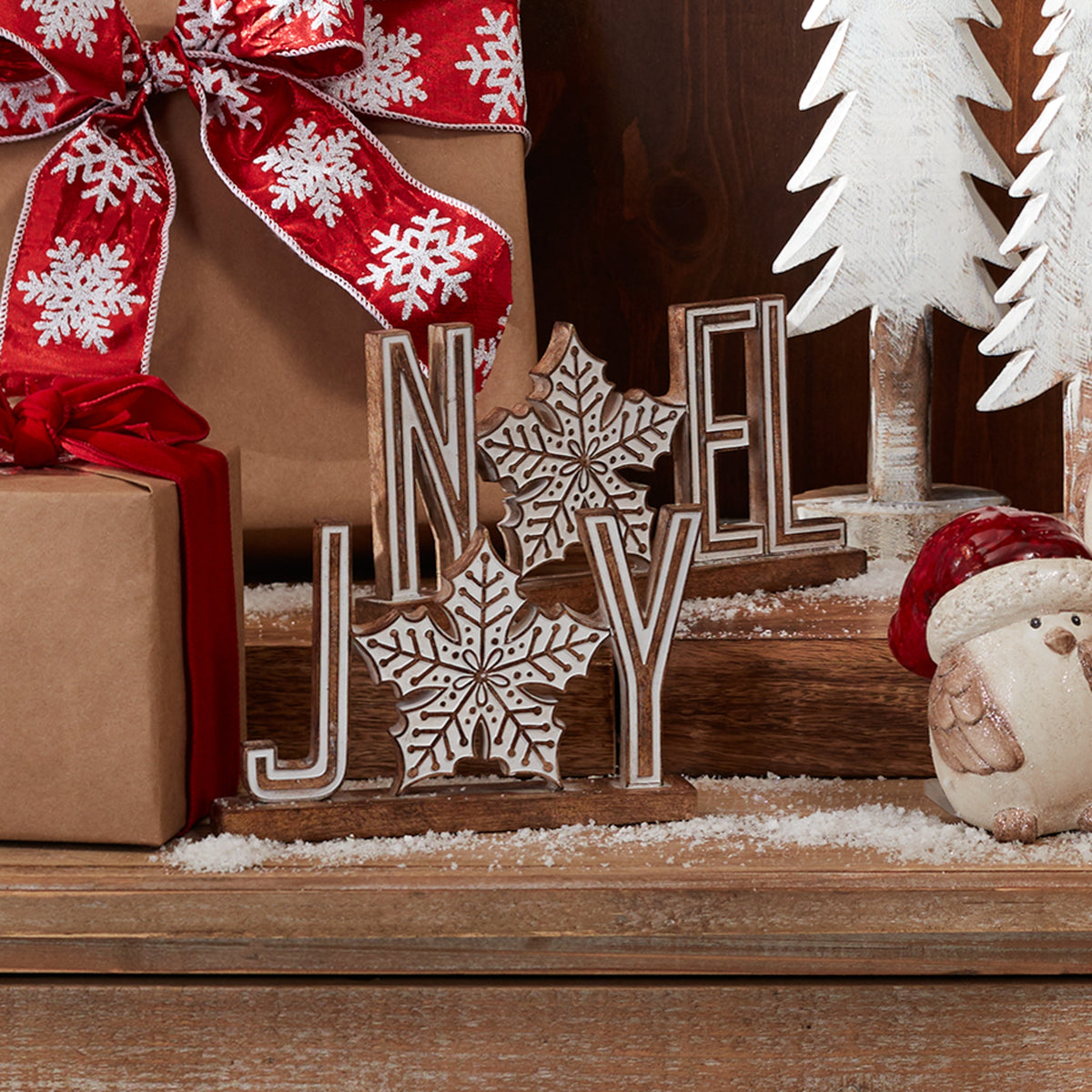 Joy and Noel Tabletop Sign Set of 4 product photo 2