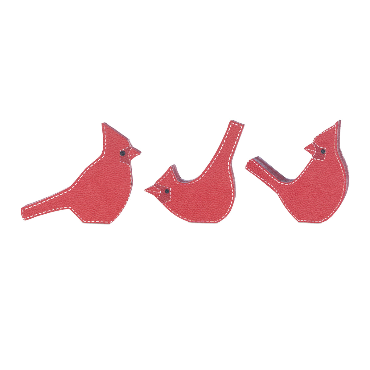 Cardinal Bird Shelf Sitter Set of 3