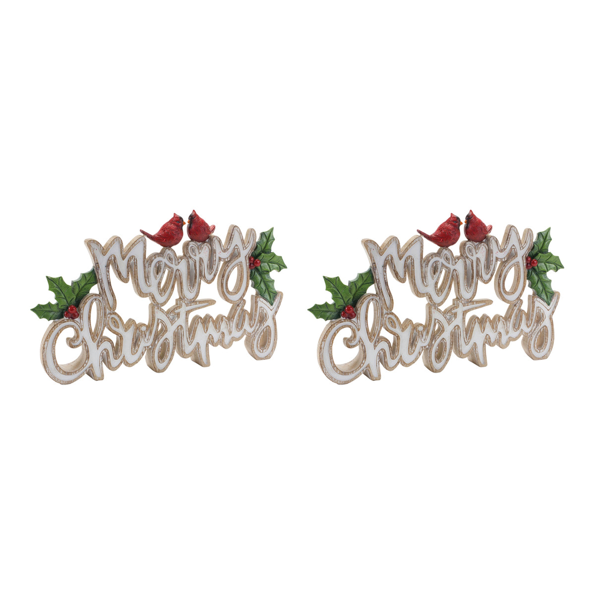 Merry Christmas Tabletop Sign Set of 2 product photo 4